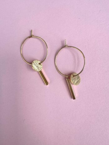 Vergoldete Edelstahl Creolen 20mm – Goldene Ohrringe | Wasserfest & Allergikerfreundlich | Minimalistischer Schmuck für Damen Geschenk